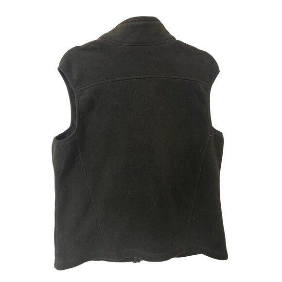 Eddie Bauer Mens Black Fleece Vest With Embroidered Packard Stadium Logo 1974-20 - Picture 6 of 6